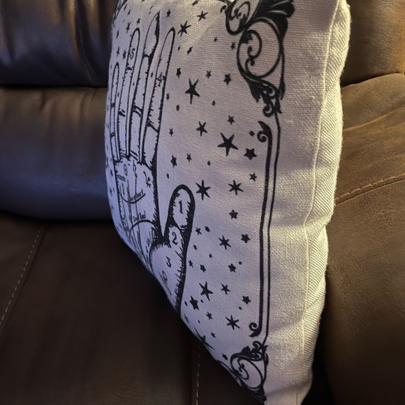 Palmistry Halloween decor Palm Reader 16” Throw Pillow With Stars, Planets Tarot - Picture 7 of 10